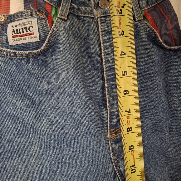 Vintage Super High Waist Patchwork Mom Jeans - Picture 7 of 8